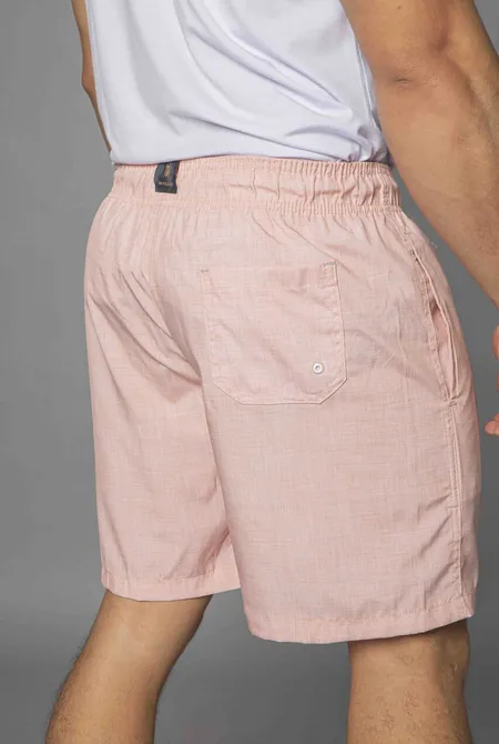 Short Praia Poliéster Rosa Cacharrel Short Praia Poliéster Rosa Cacharrel