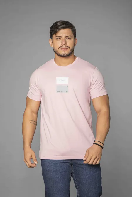 Camiseta Confort MC Slim Project Rosa Camiseta Confort MC Slim Project Rosa