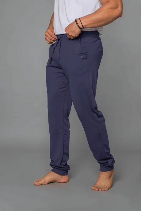 Calça Moletom Slim Azul Marinheiro