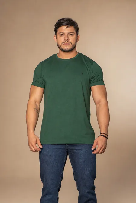 Camiseta Malha Tech MC Verde Pantanal