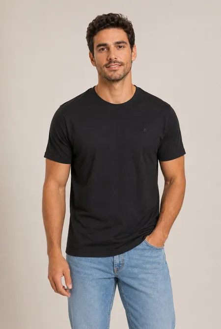 Camiseta Pima Touch MC - Preto