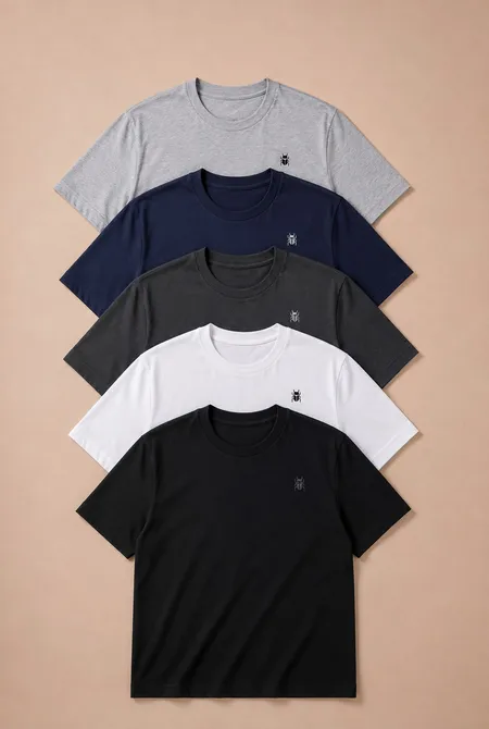 Kit 5 Camisetas Basicas