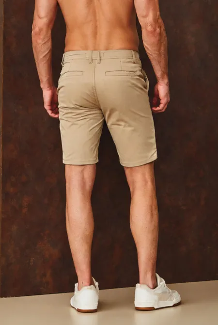 Bermuda Comfort Fit Bege