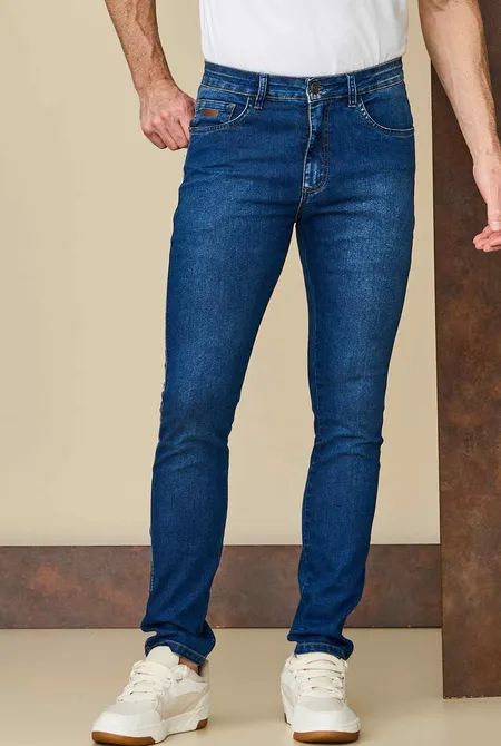 Calça Jeans Comfort Skinny Jeans Nevoeiro