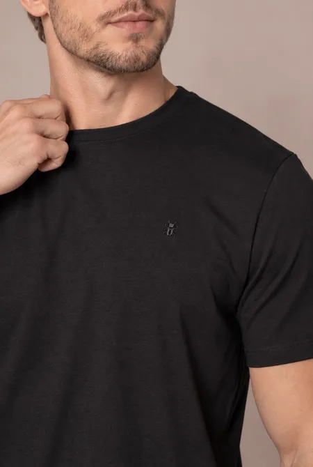 Camiseta Conforto MC - Preto Camiseta Conforto MC - Preto