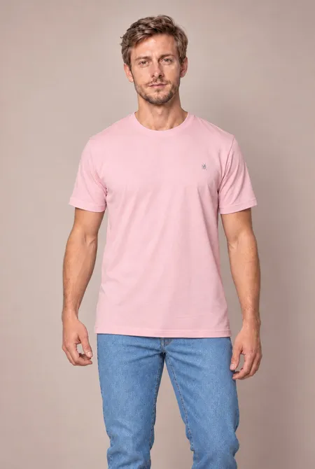 Camiseta Conforto MC  Rosa - Debutante
