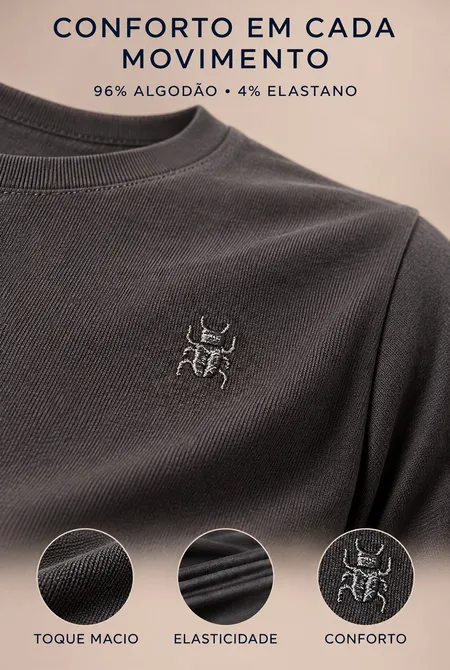 Kit 2 Camisetas Conforto Masculina