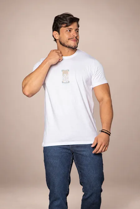 Camiseta MC Slim Estampada