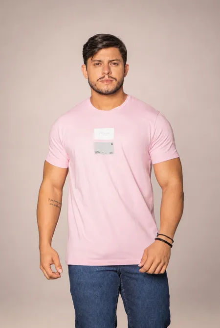 Camiseta Confort MC Slim Project Rosa