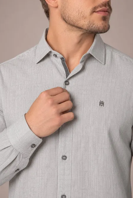 Camisa Manga Longa Slim - Cor Relampago