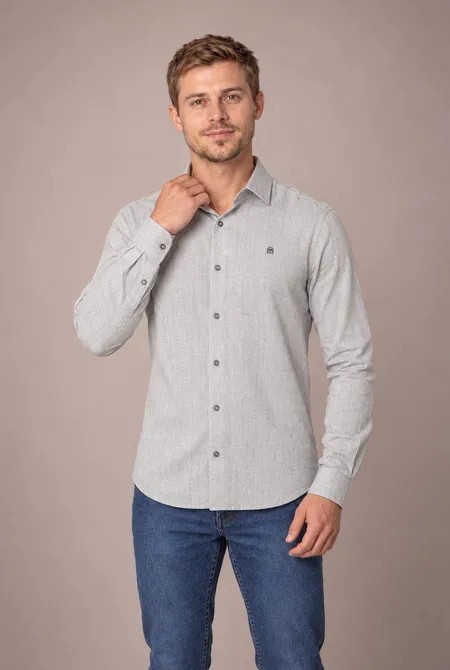 Camisa Manga Longa Slim - Cor Relampago