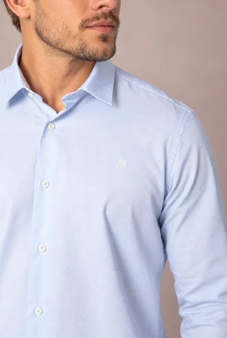Camisa Manga Longa Regular - Vidro