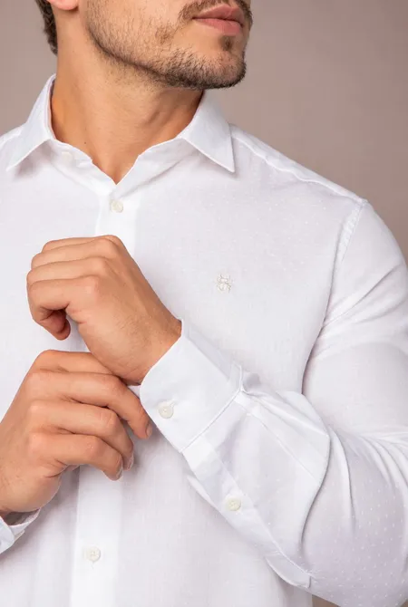 Camisa Manga Longa Slim