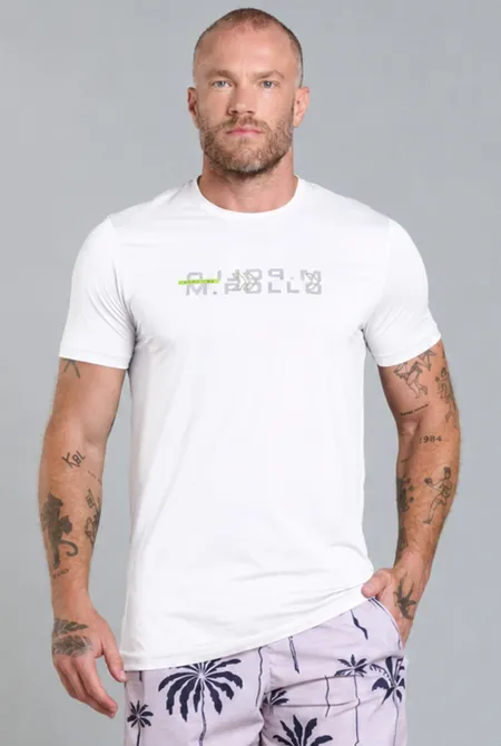 Camiseta Slim Fitness Sport Branco