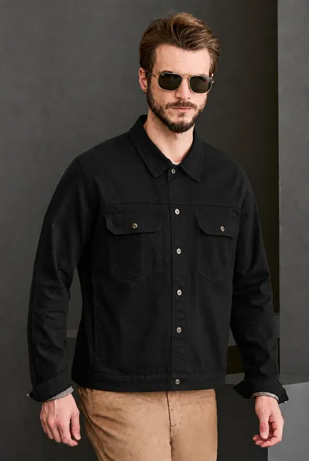 Jaqueta Sarja Slim Preto