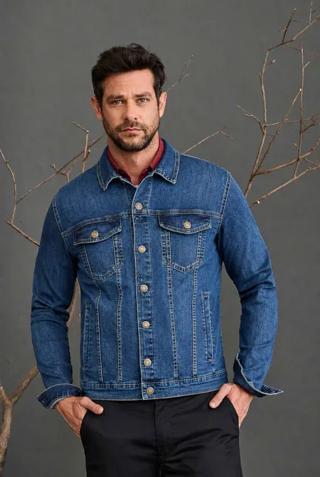 Jaqueta Jeans Slim