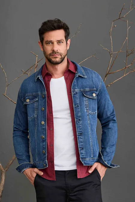 Jaqueta Jeans Slim