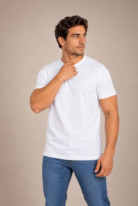 Camiseta Lisa Conforto Branco
