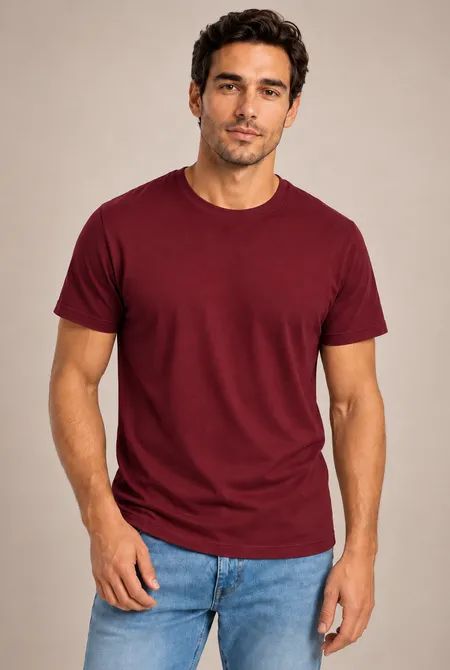 Camiseta Lisa Conforto Bordô