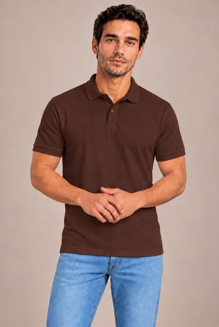 Kit 5 Polos Lisas Regular